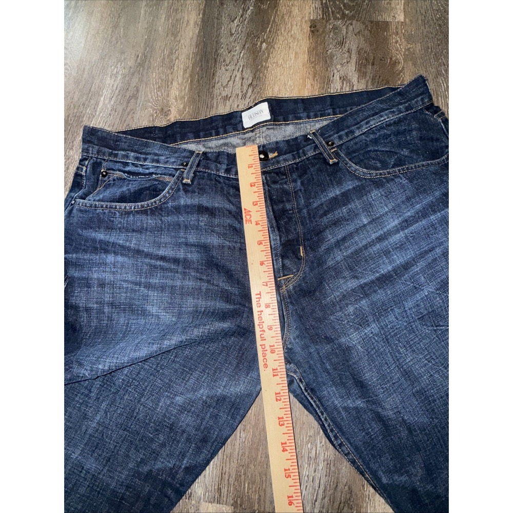 Hudson Blue Denim Jeans Men's Size 38 Button Fly Made In USA - Picture 14 of 14
